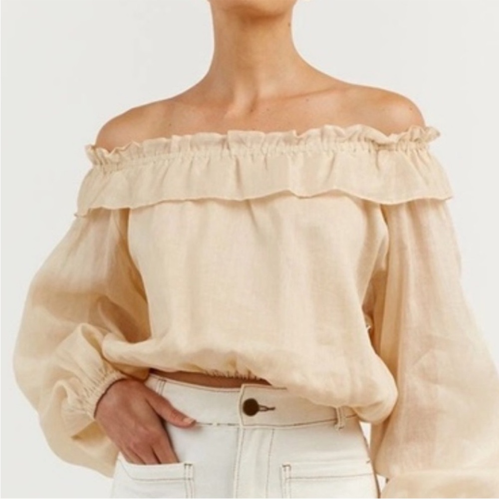 DISSH Iggy Butter Frill Long Sleeve Blouse 10